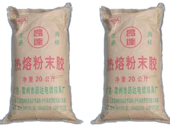 High temperature powder glue